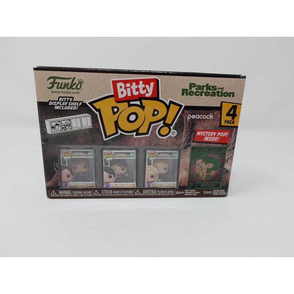 Funko Bitty Pop! Parks & Recreation 4-Pack — Sealed 4 Mini Figures Set